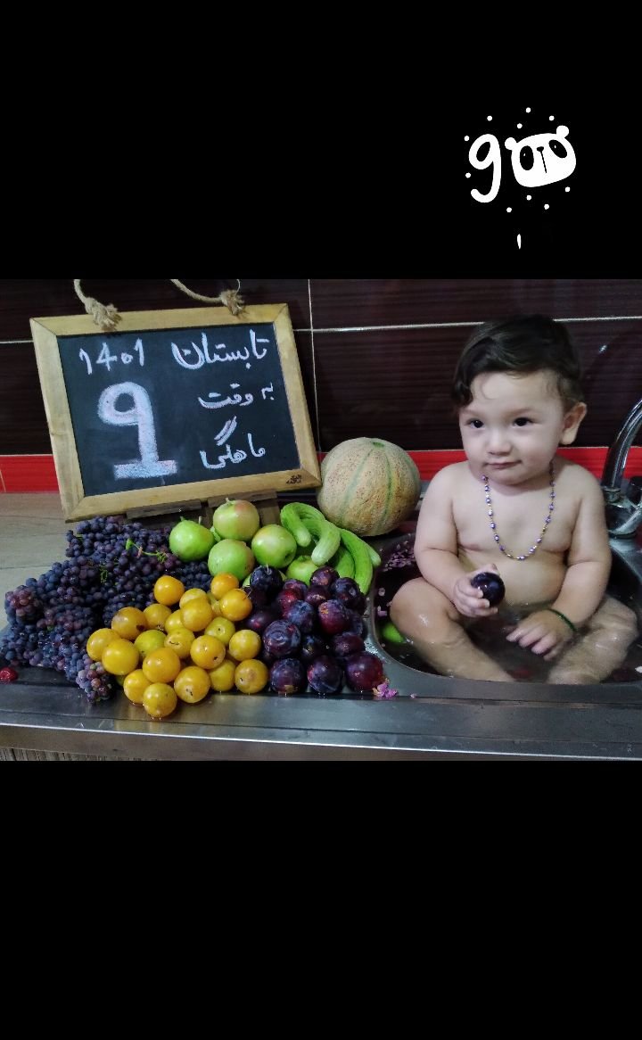 نه ماهگی نوزاد دنیز و رادین دلیریان دوقلو