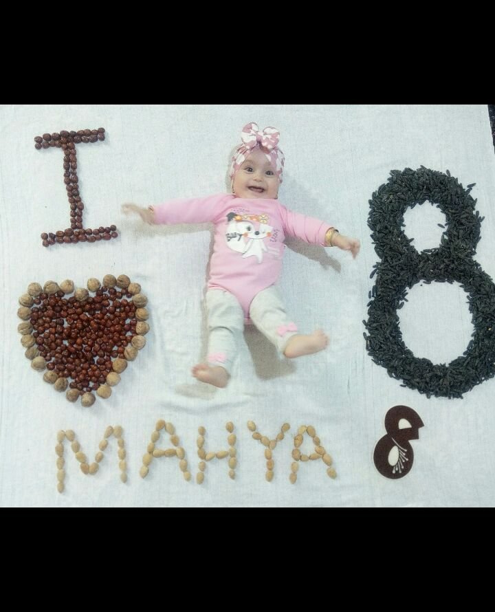 چهار‌دست و پا رفتن نوزاد محیا