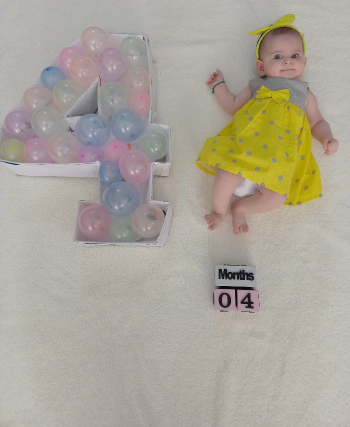 چهار ماهگی نوزاد دل آرا دلیریان