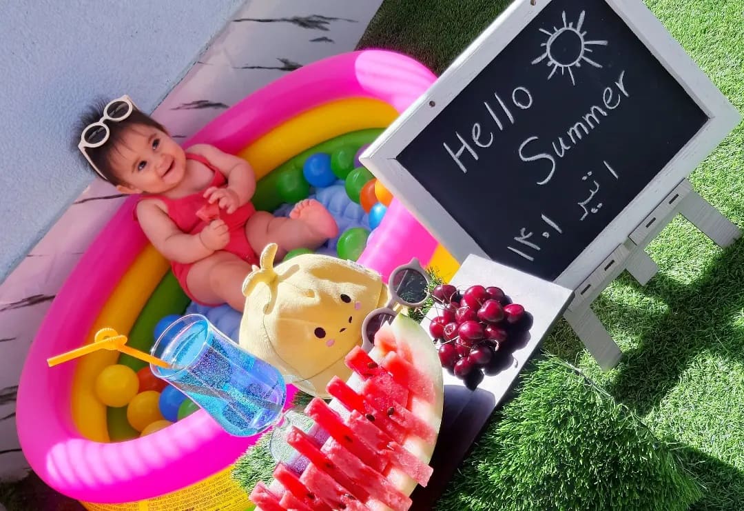 تم عکس تابستانی کودک نیل خانی