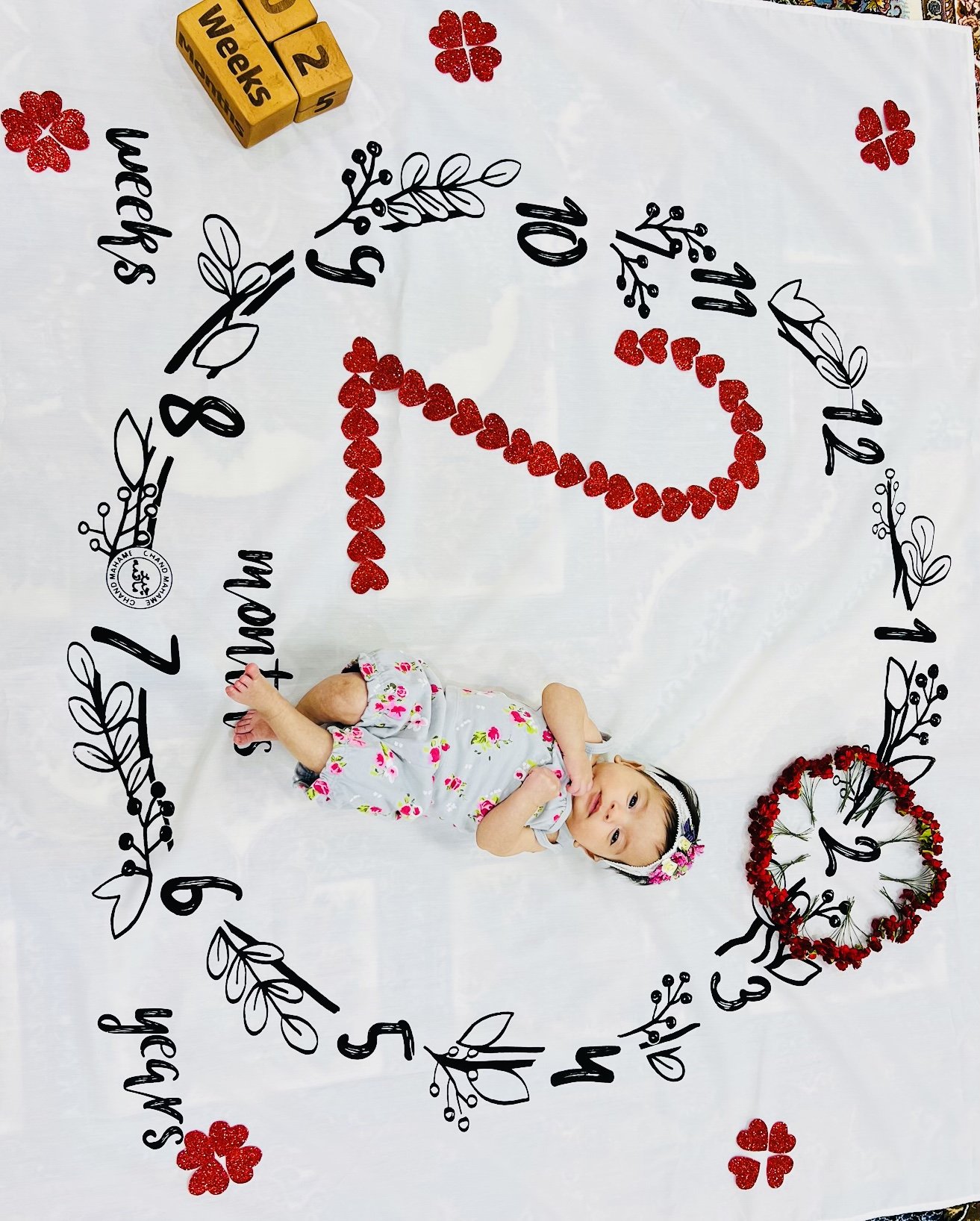 پارچه ماهگرد طرح حلقه تمشک سلنا قنبری