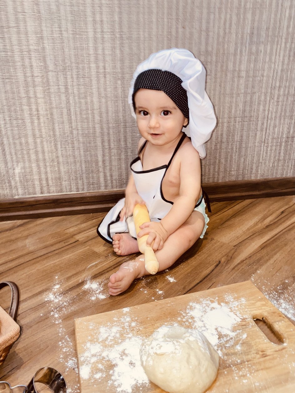 لباس آشپزی کودک یاسان نهنگ زاده