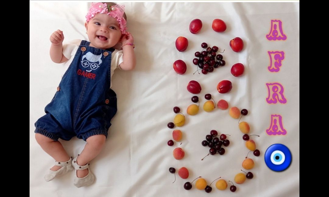 هشت ماهگی نوزاد افرا فضلی