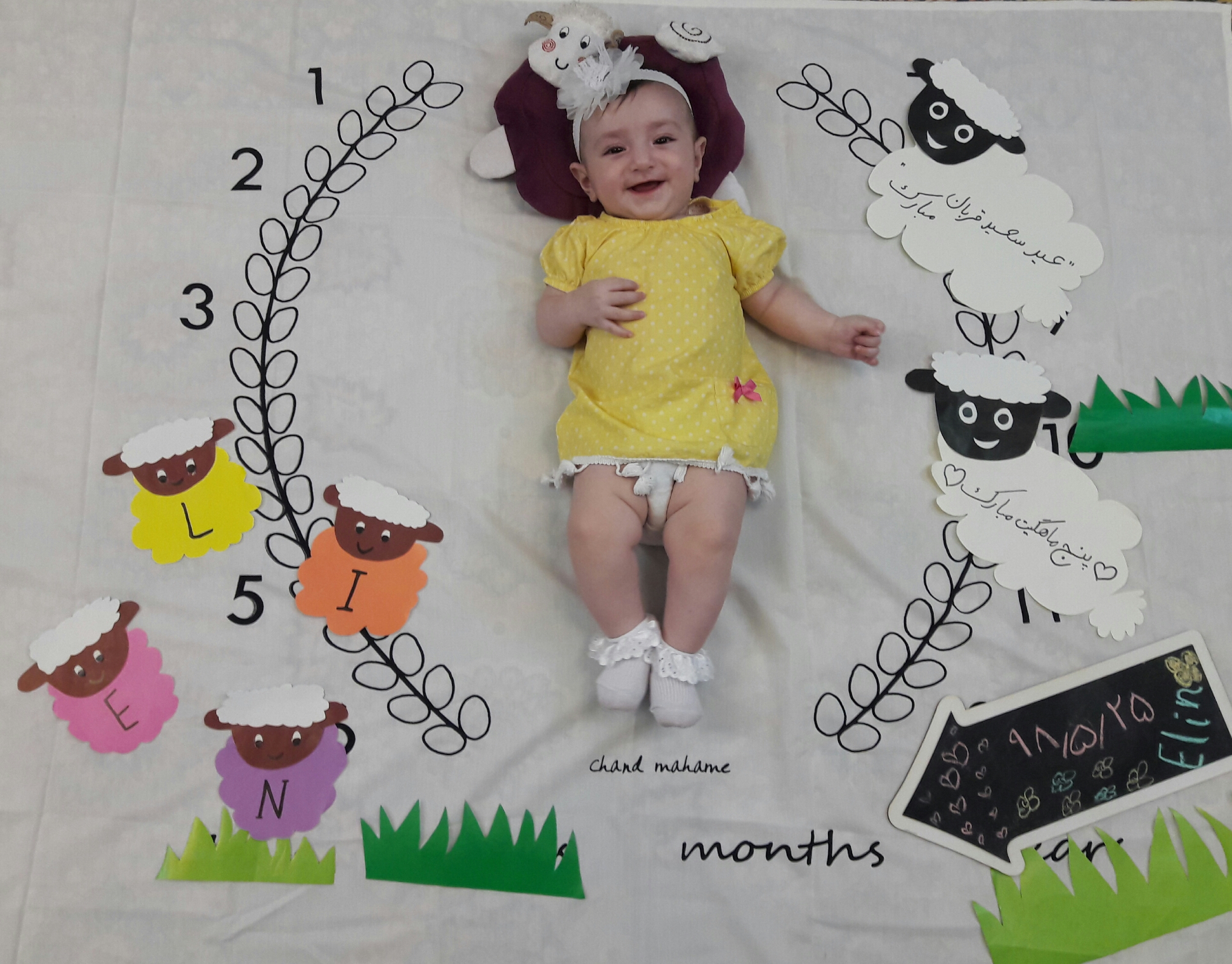 عکس نوزاد دختر الین پوراحمد جوبنی