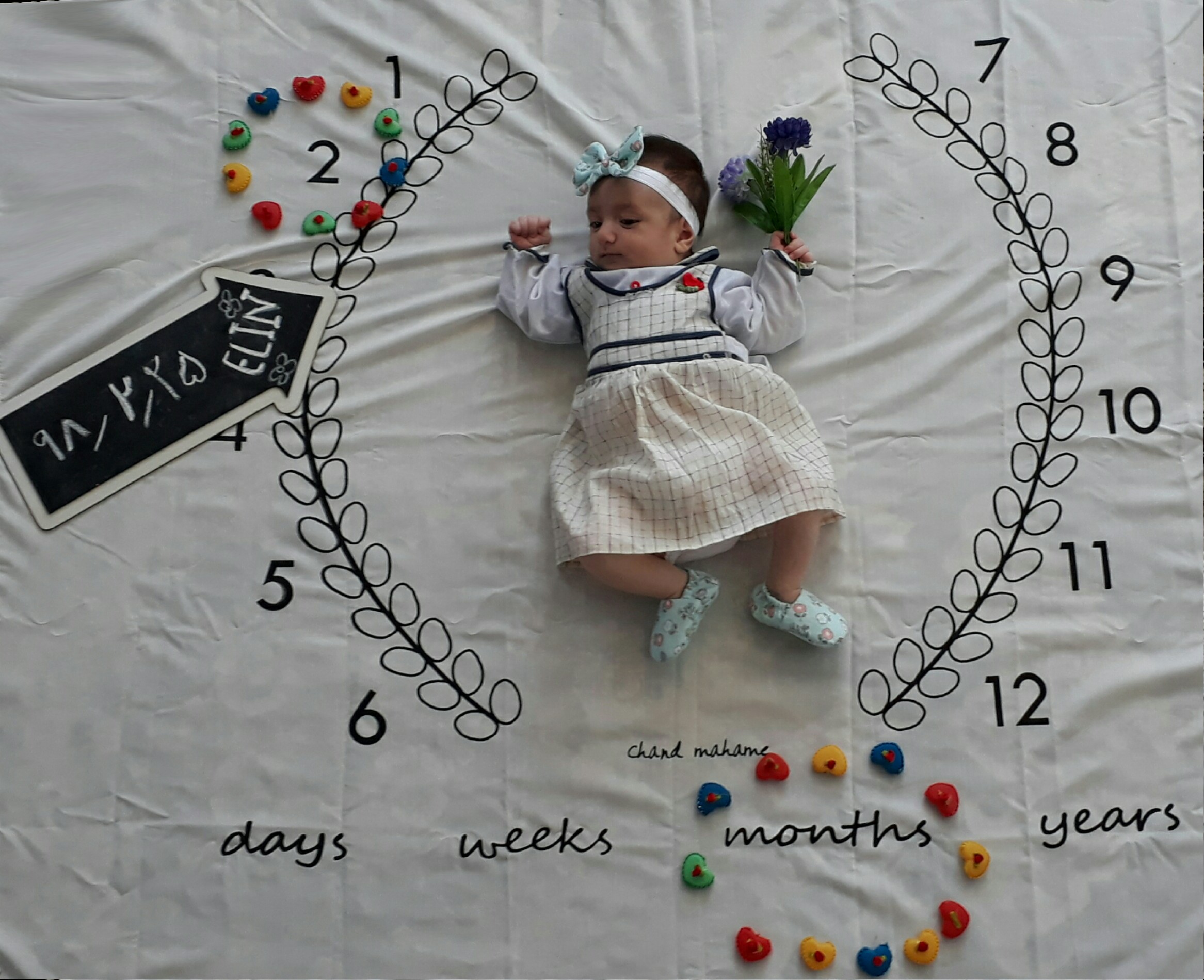 عکس نوزاد دختر الین پوراحمد جوبنی