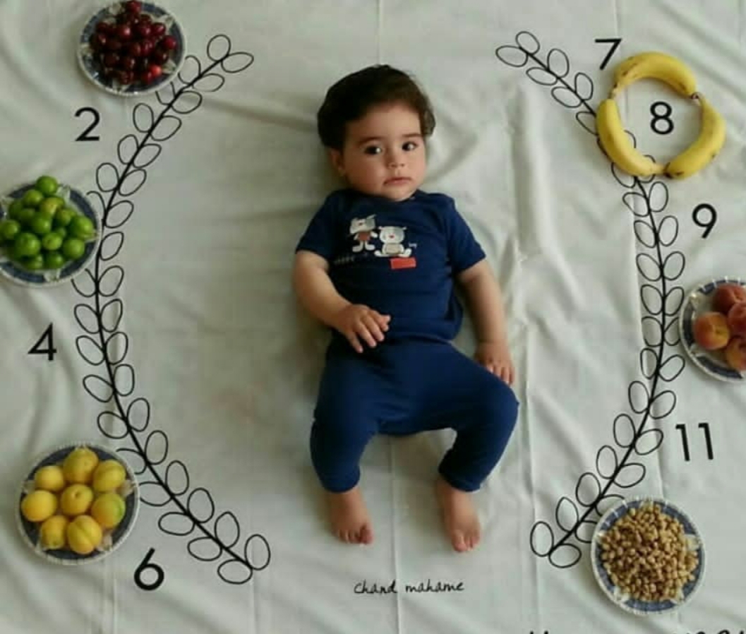 هشت ماهگی نوزاد سبحان کریمی
