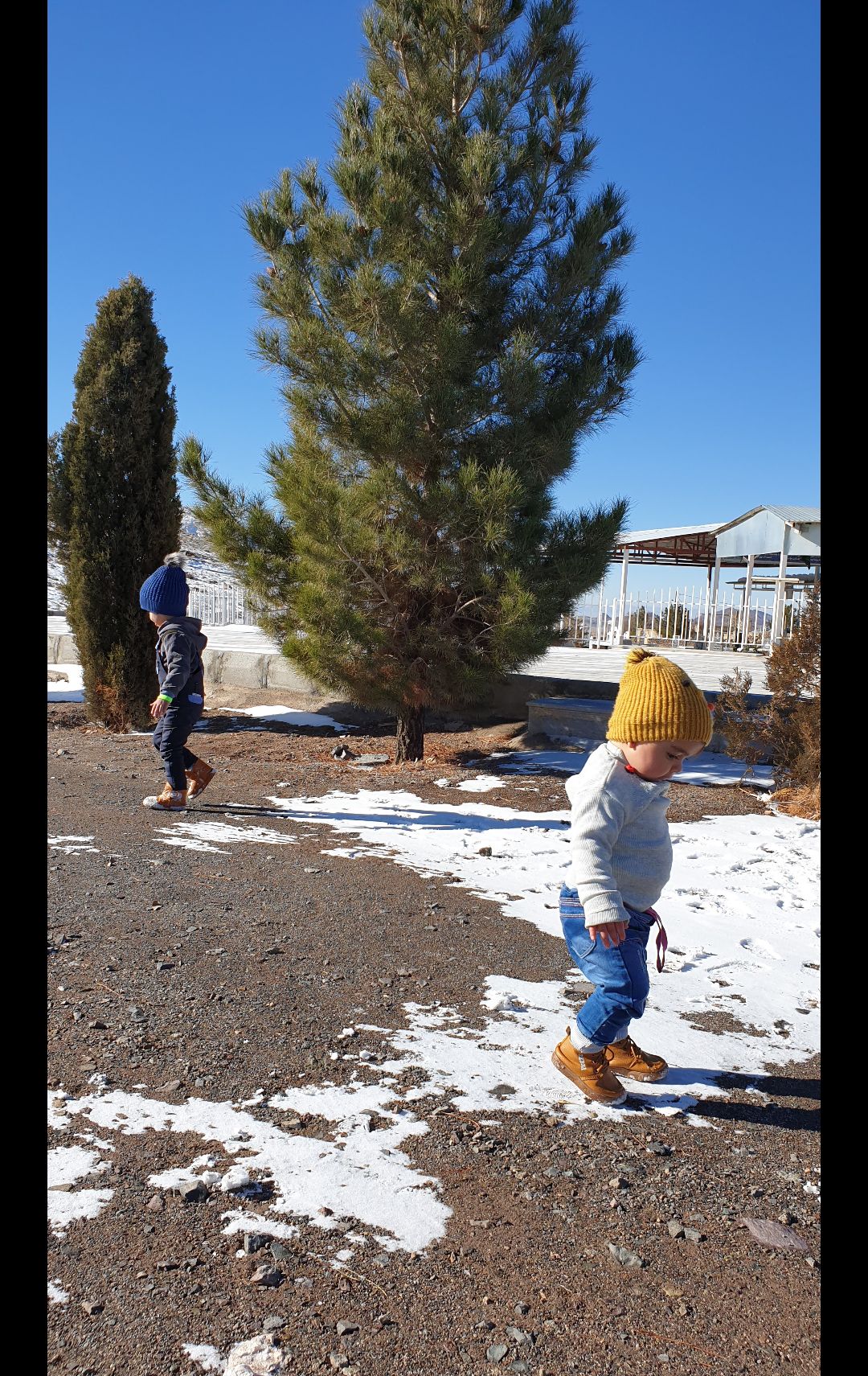 تم عکس زمستانی نوزاد سبحان کریمی