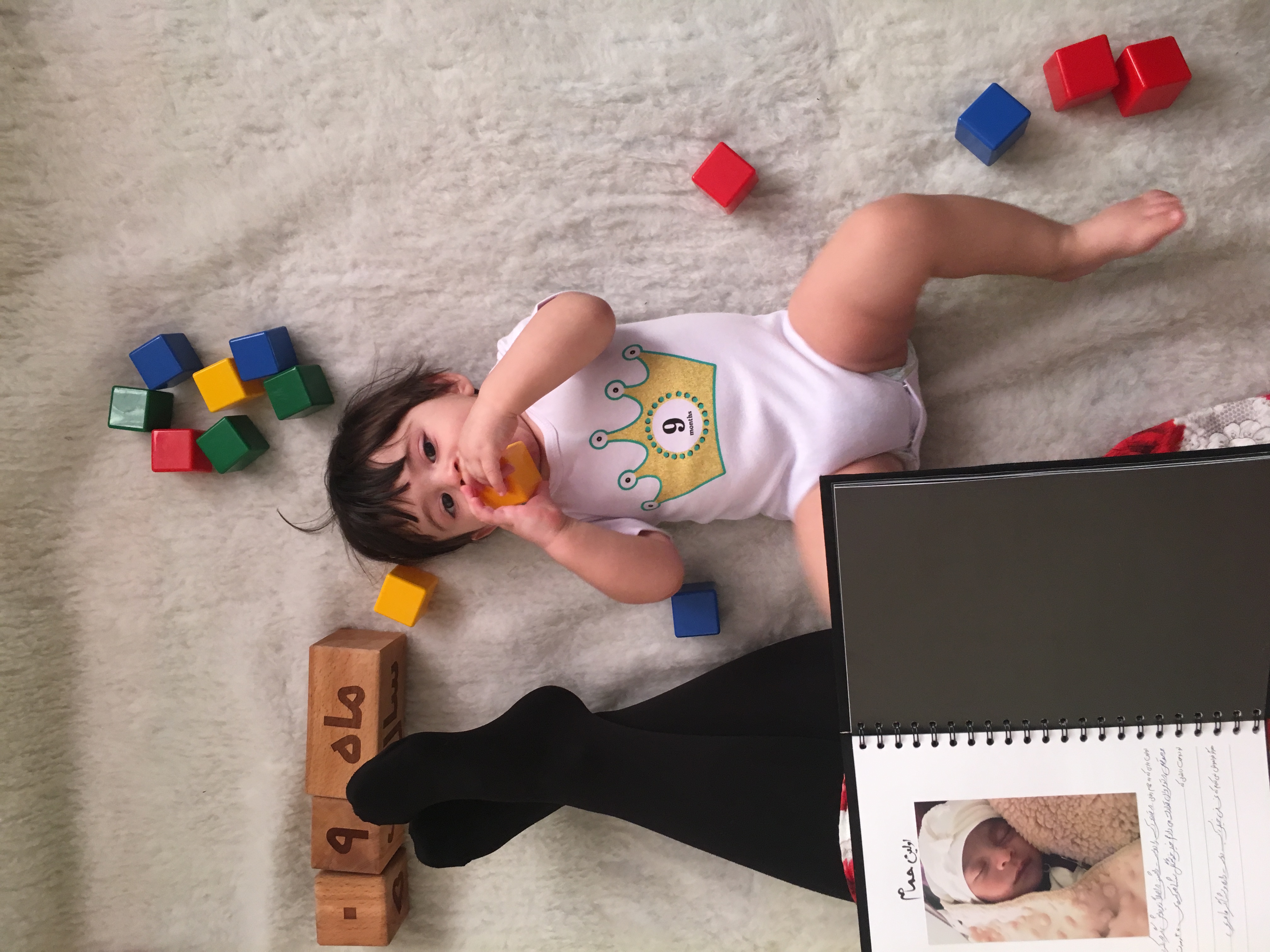 نه ماهگی نوزاد مهرسام طاهری