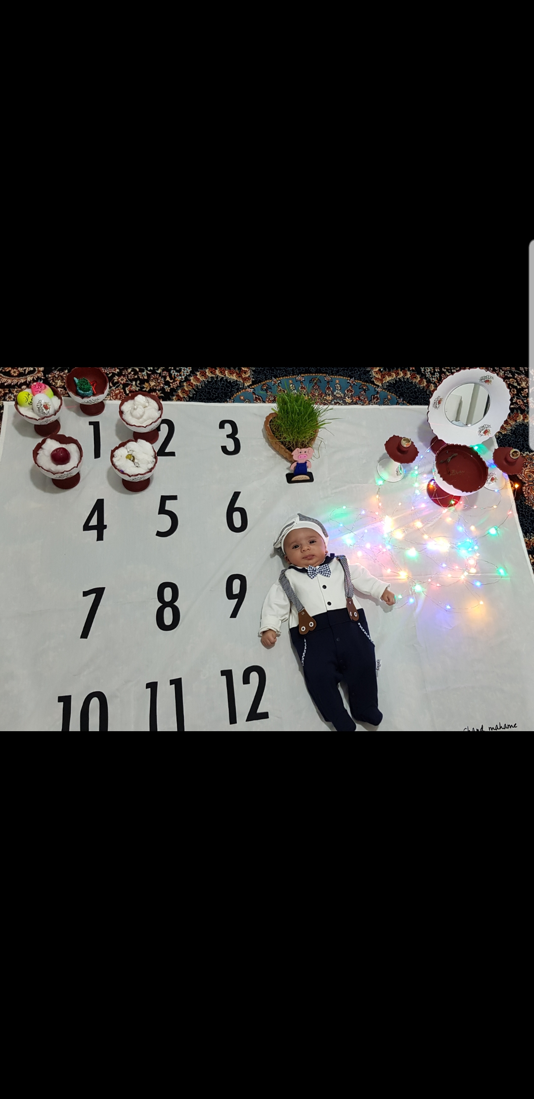 یک ماهگی نوزاد سید ابراهیم پروانه