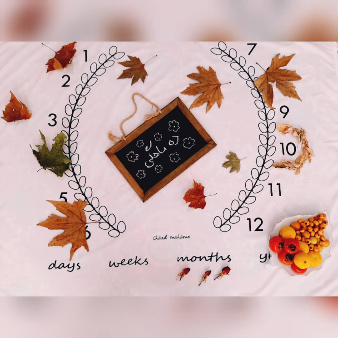 تم عکس پاییزی نوزاد نیکا سلیمی