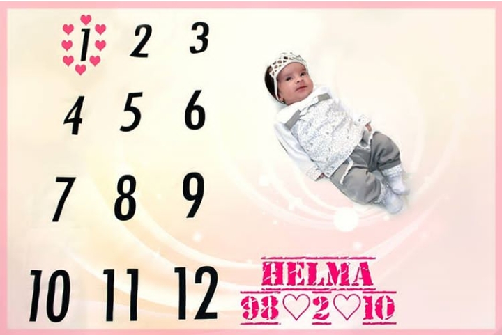 یک ماهگی نوزاد حلما سلامت