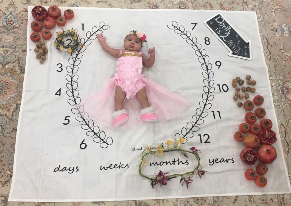 یک ماهگی نوزاد Dorin nori