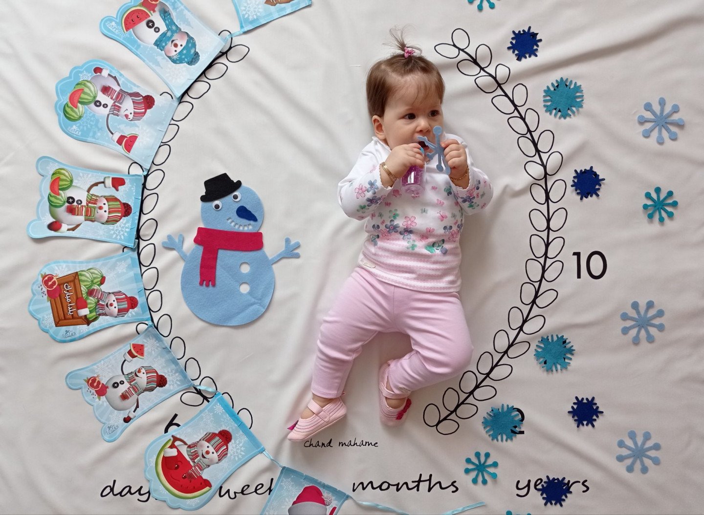 تم عکس زمستانی نوزاد یاسمن