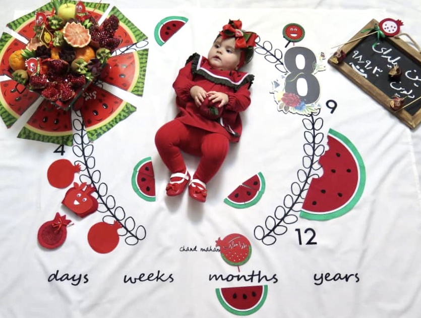 هشت ماهگی نوزاد دلوین رضایی زنگنه