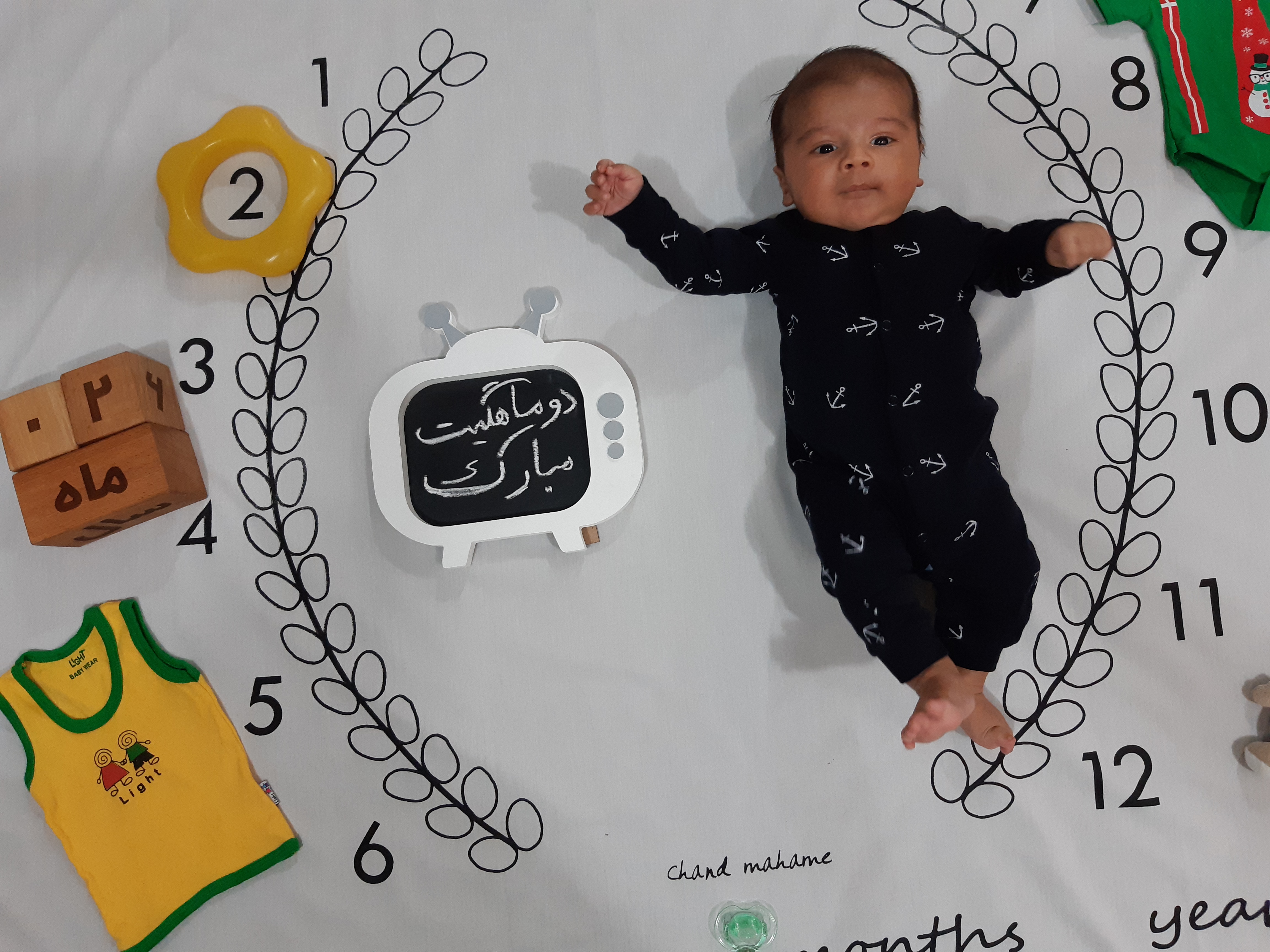 یک ماهگی نوزاد هاکان عظیمی سعادت