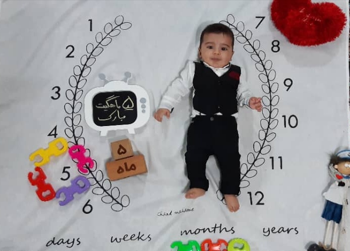 پنج ماهگی نوزاد هاکان عظیمی سعادت