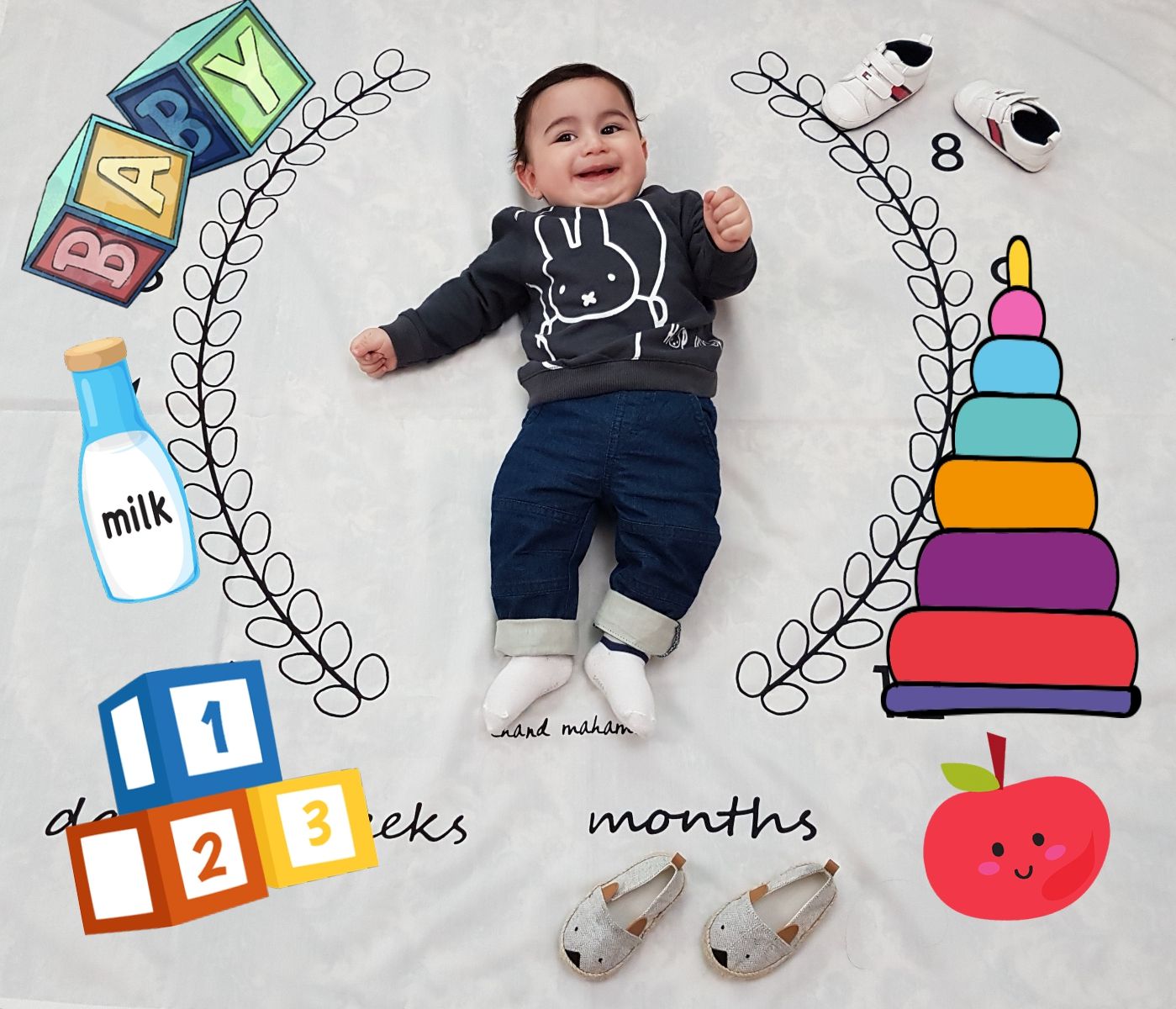 هشت ماهگی نوزاد کارن قاسمی