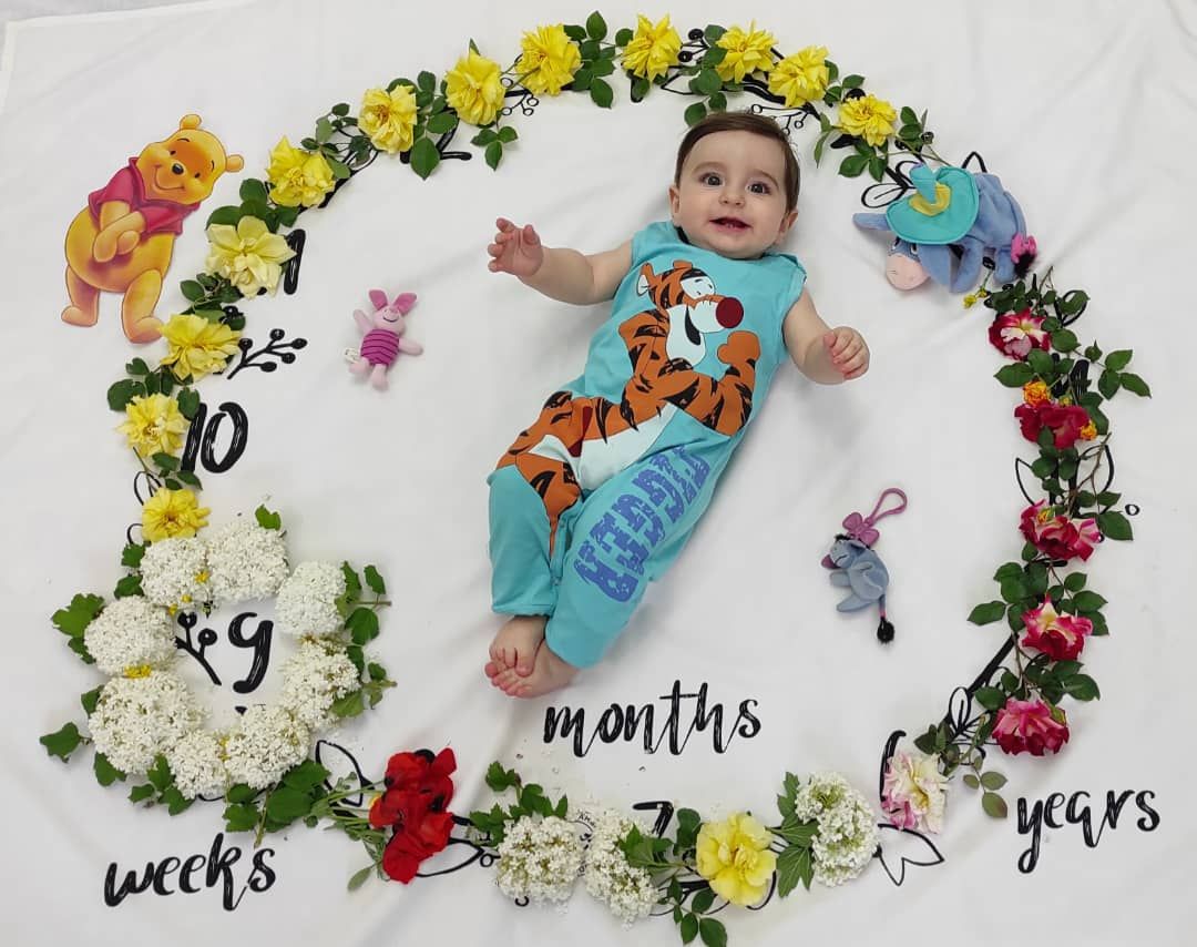 نه ماهگی نوزاد هرمان نمه شیری