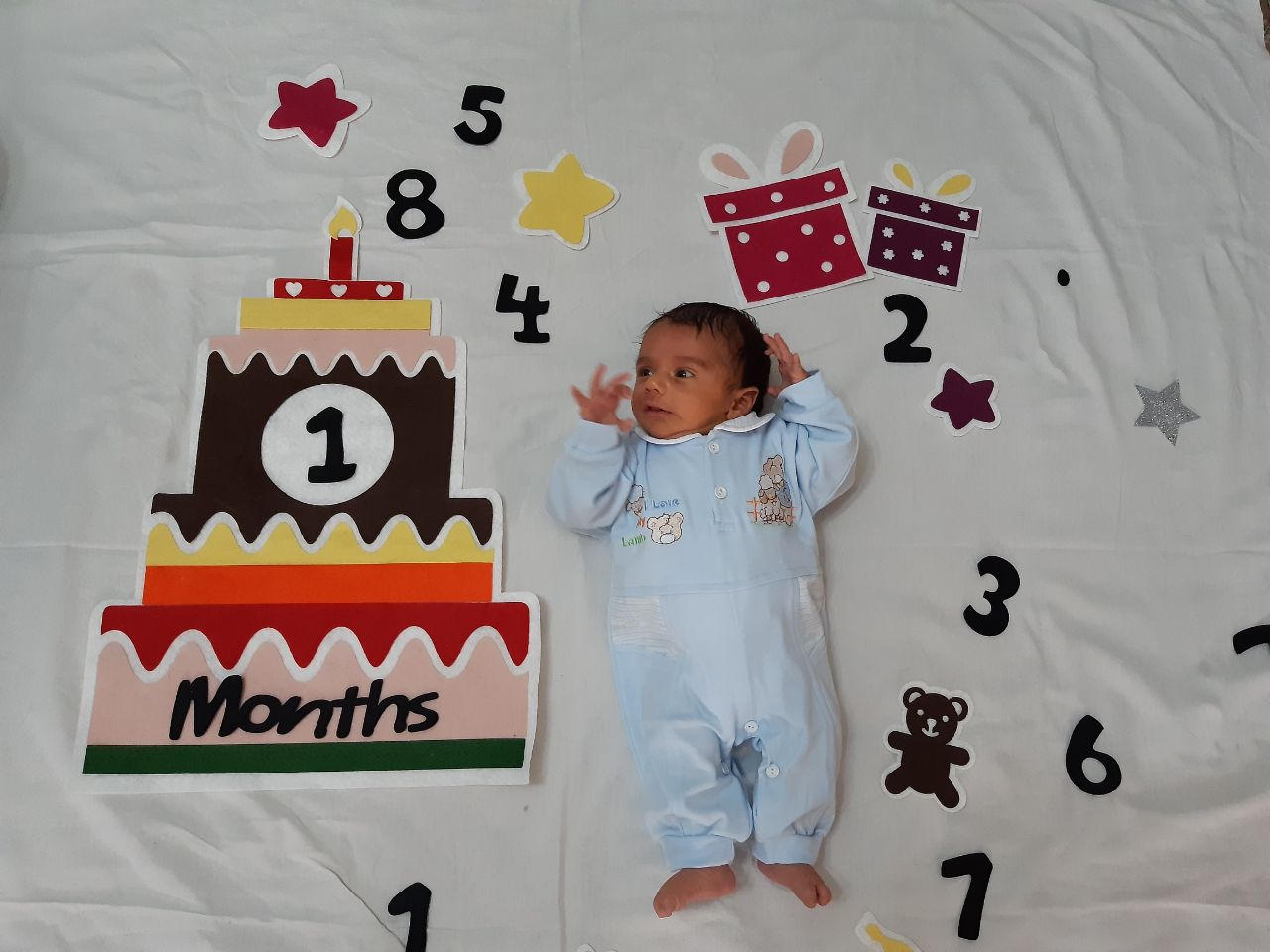 یک ماهگی نوزاد امیررضا نیکبخت