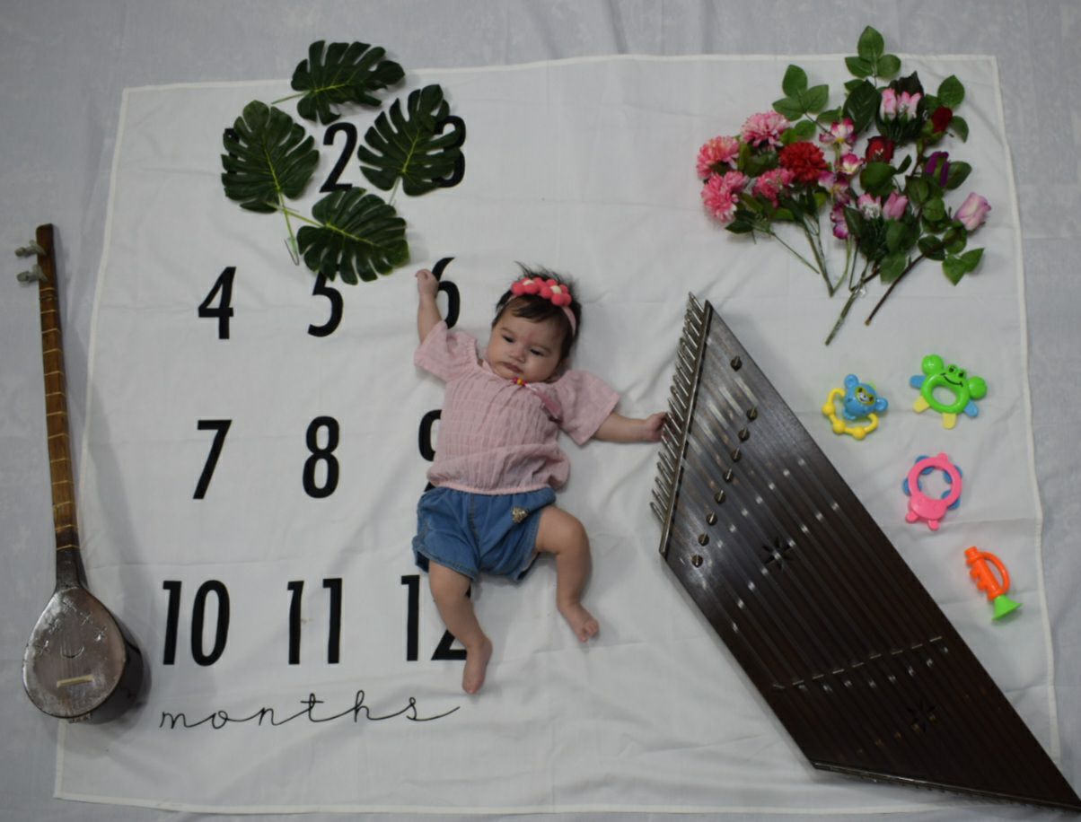 کیک ماهگرد تولد مرسانا قره باغی