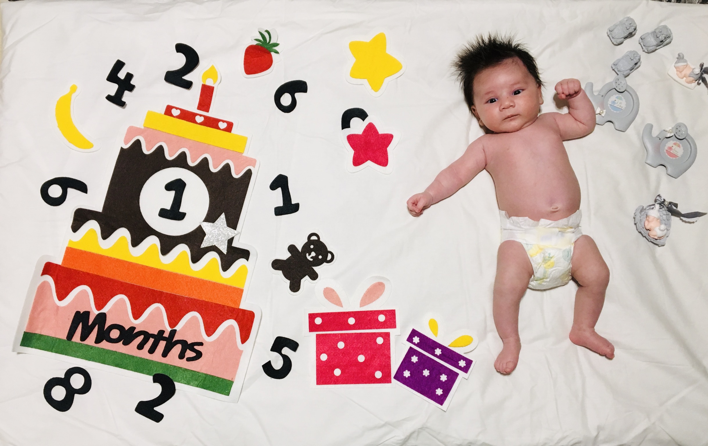 یک ماهگی نوزاد تيام افتخارى