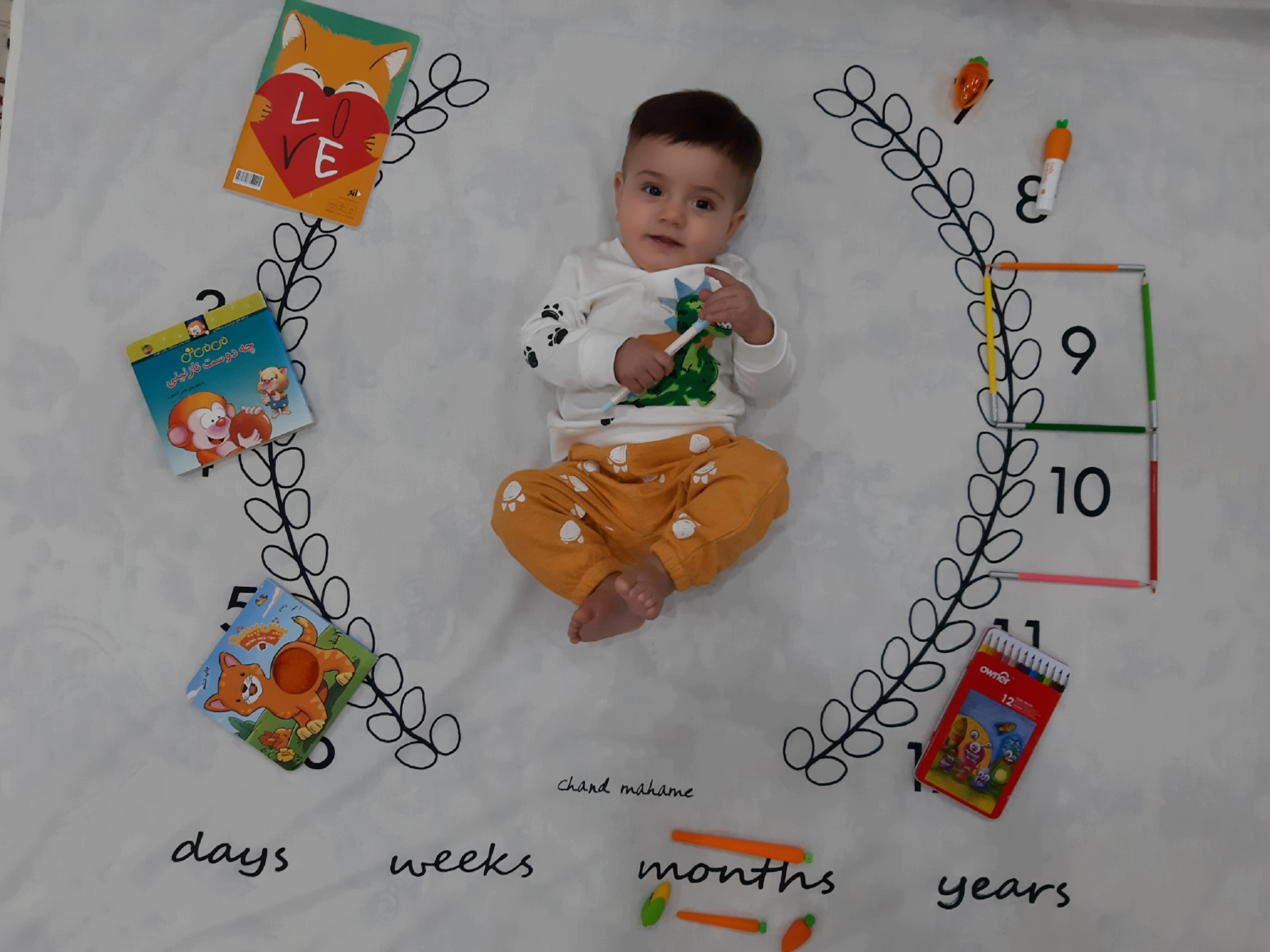 نه ماهگی نوزاد ویهان ارزانی بیرگانی