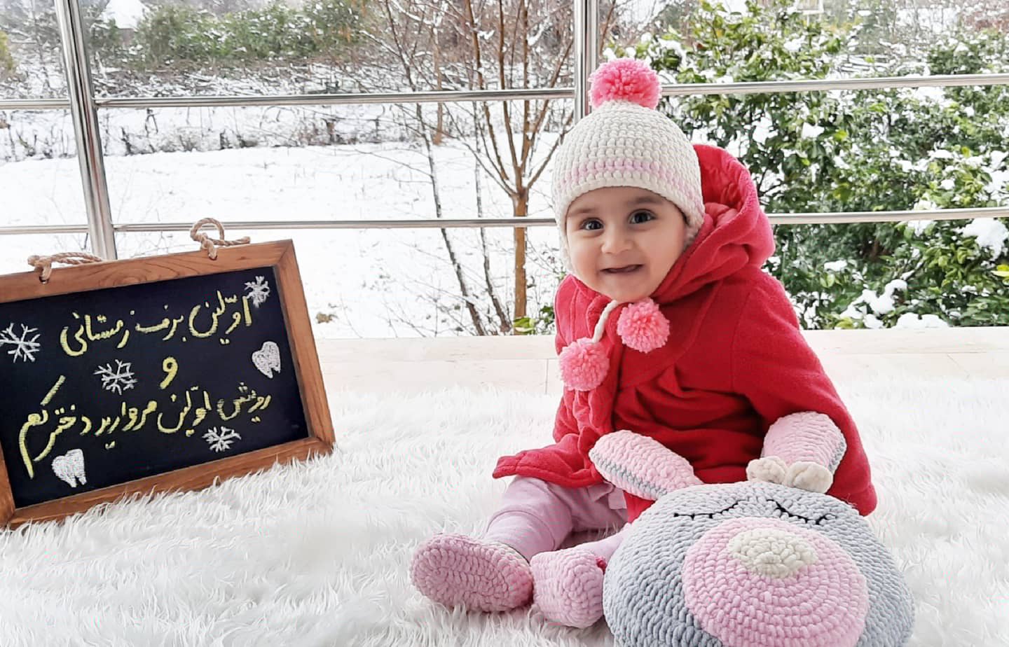 تم عکس زمستانی نوزاد مرسانا معلمی