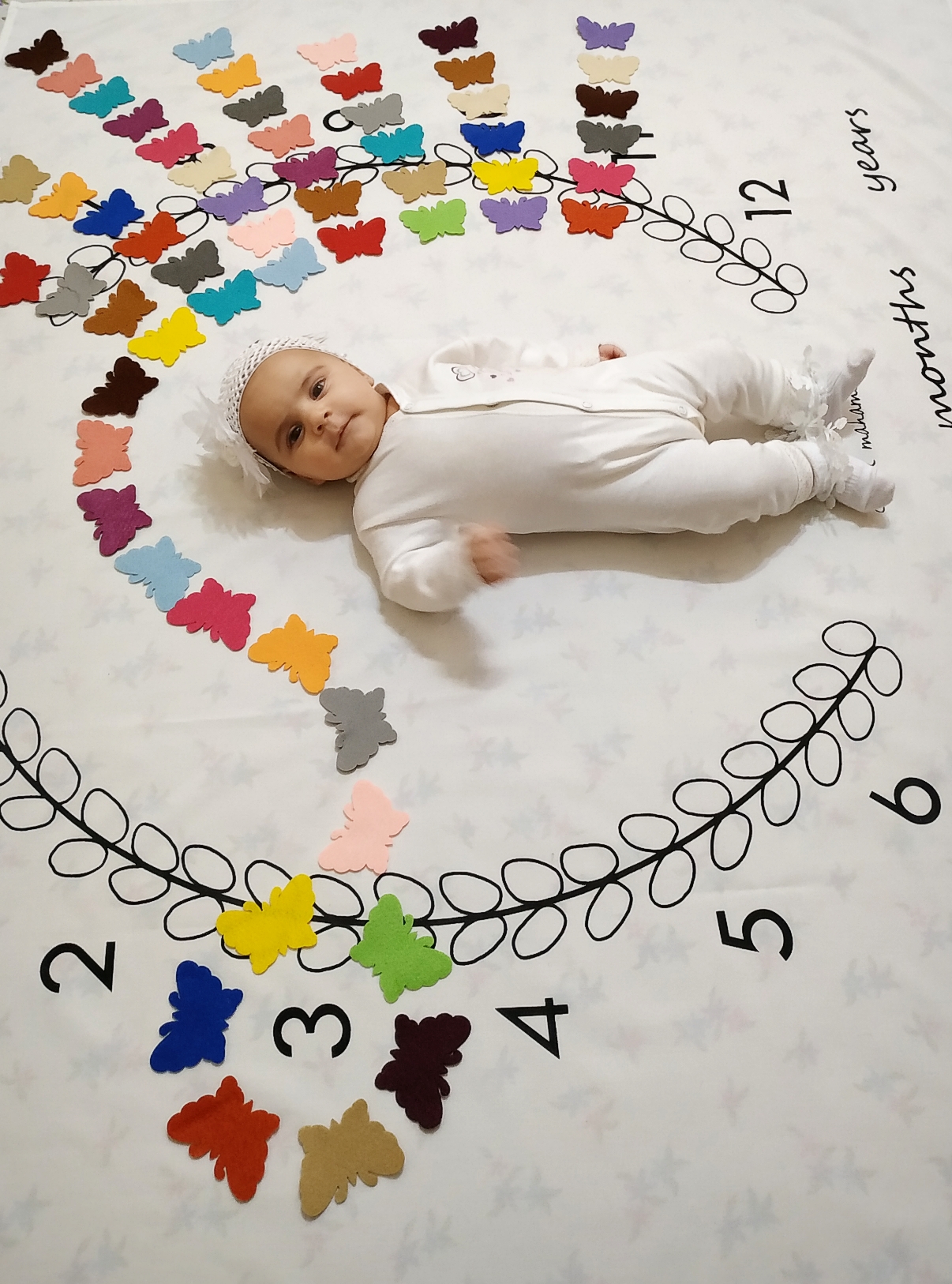 پارچه ماه شمار طرح شاخه زیتون نهال عنایت زاده