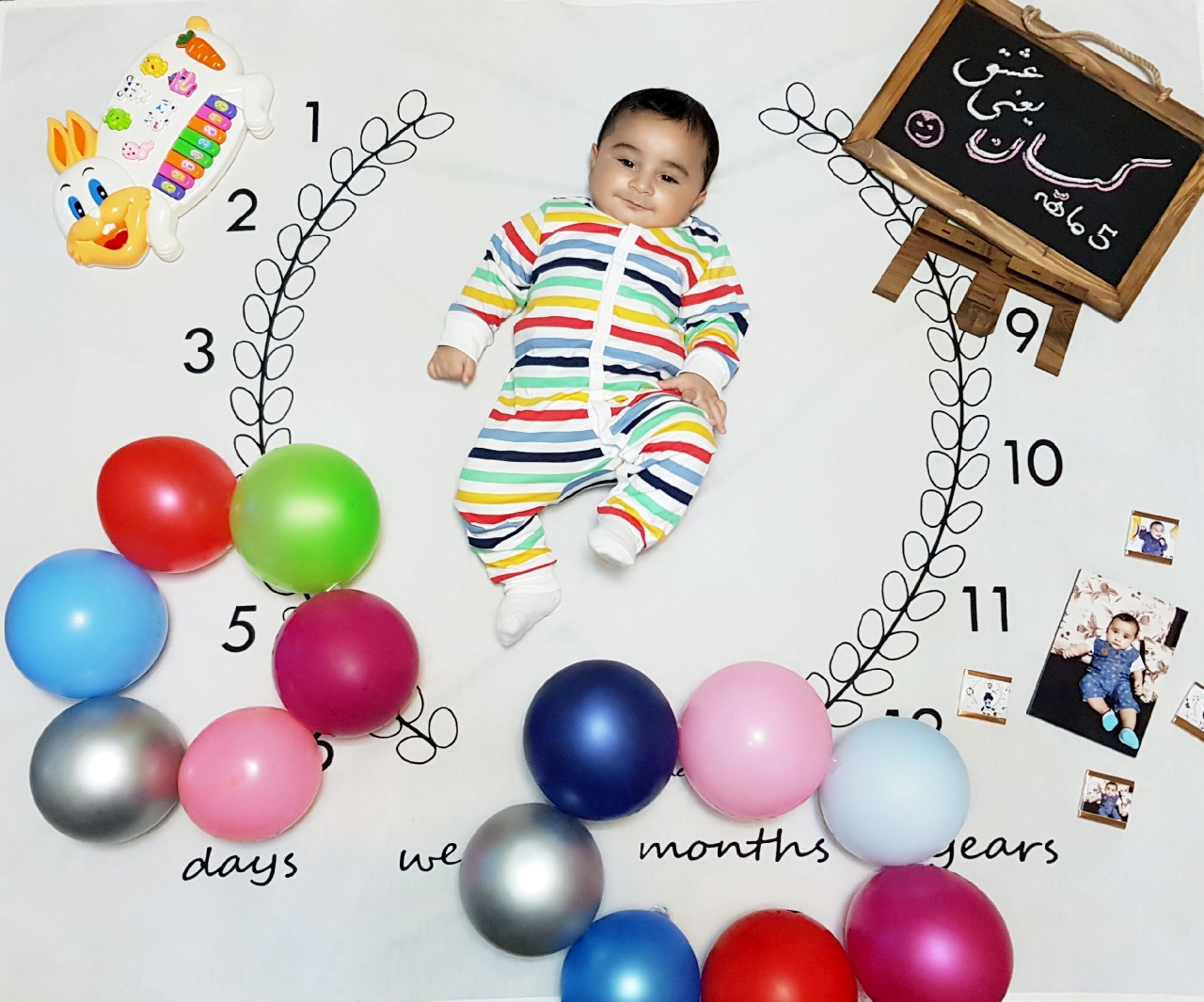 پنج ماهگی نوزاد سید کیان معراجی