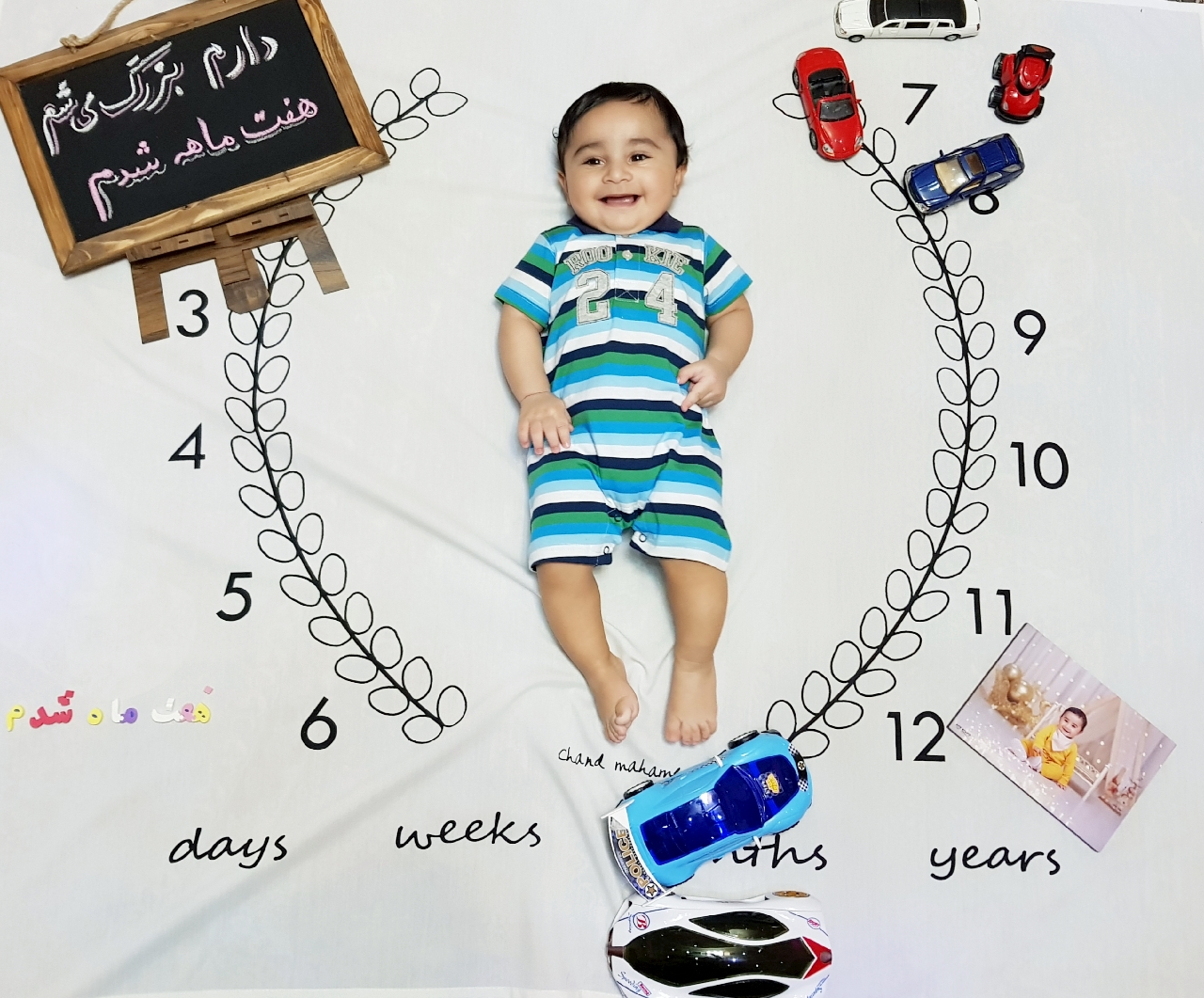 چهار‌دست و پا رفتن نوزاد سید کیان معراجی