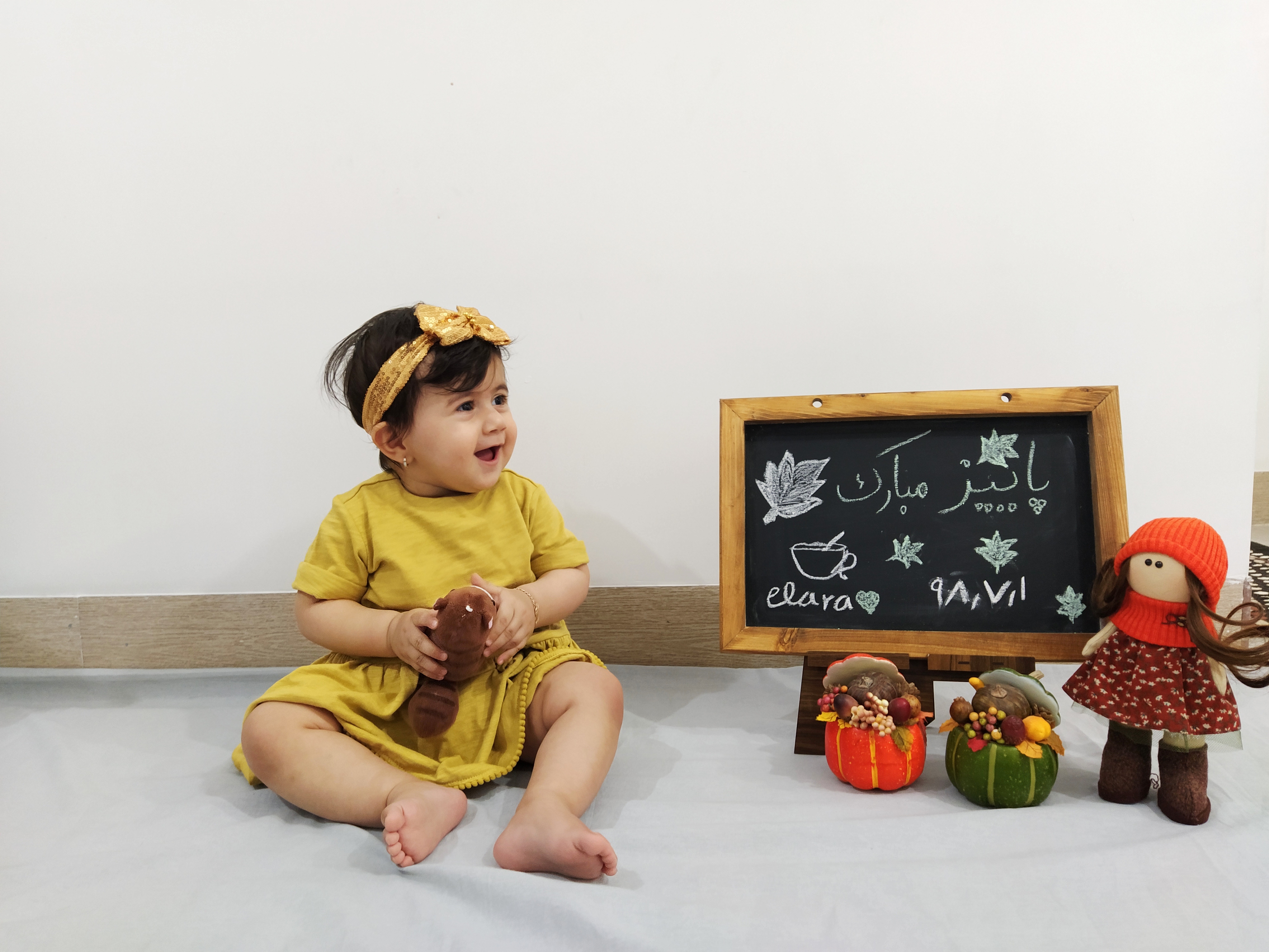 تم عکس پاییزی نوزاد الارا امینی