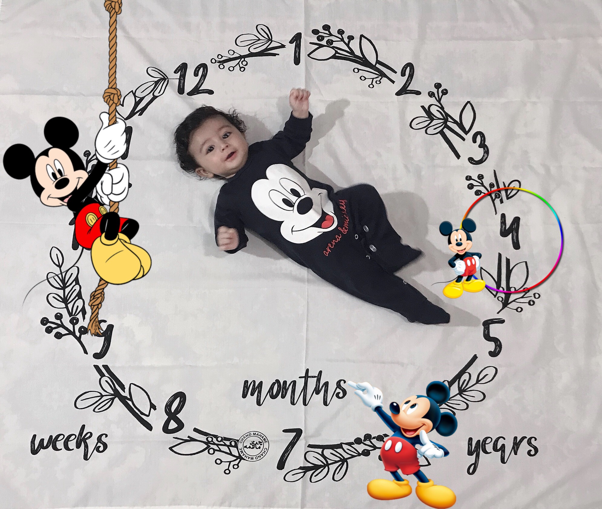 غلتیدن نوزاد سيد نويان حبيبي