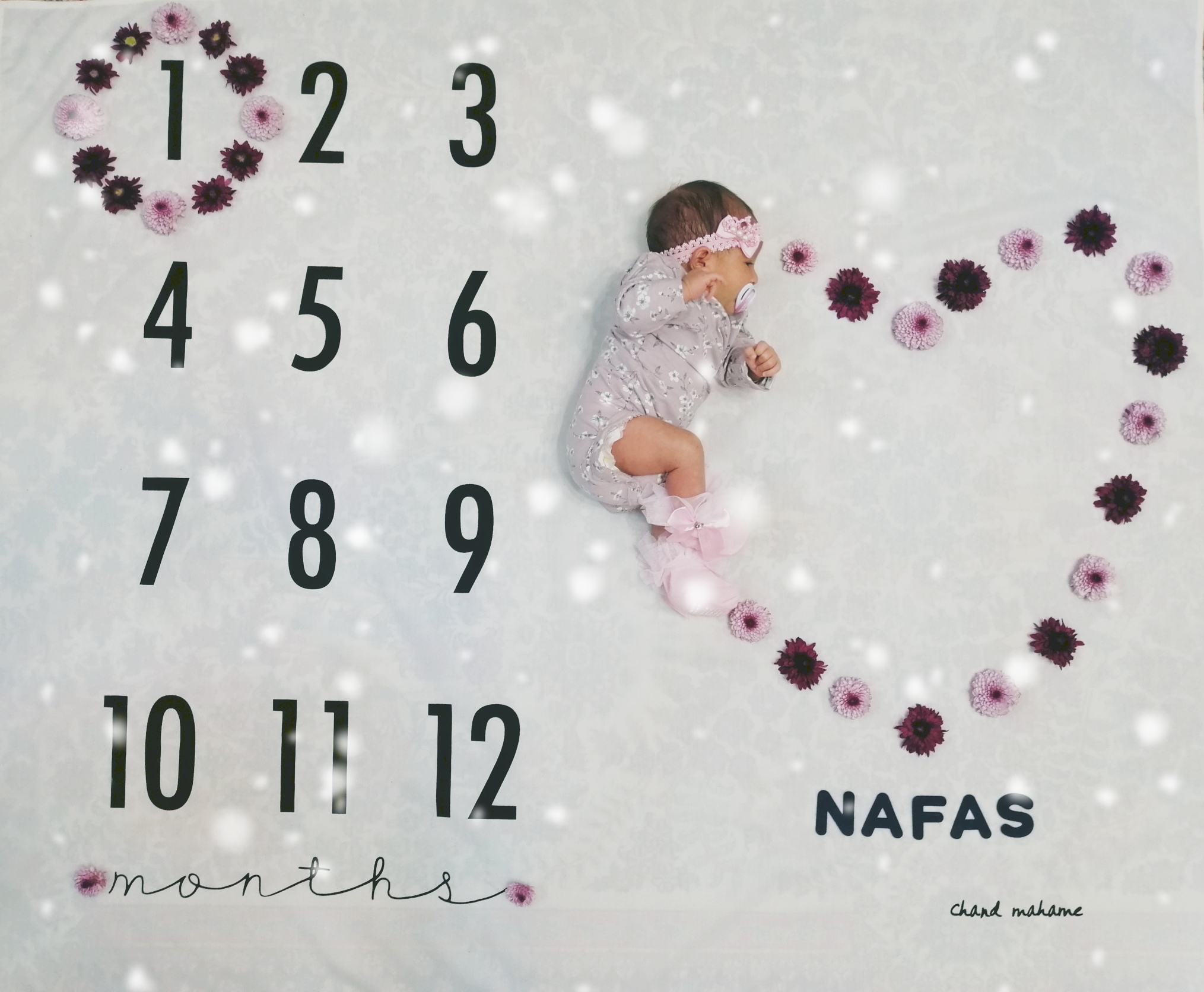 یک ماهگی نوزاد نفس مهرابیان