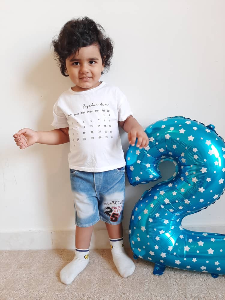 دو سالگی کودک كسرا حيدري