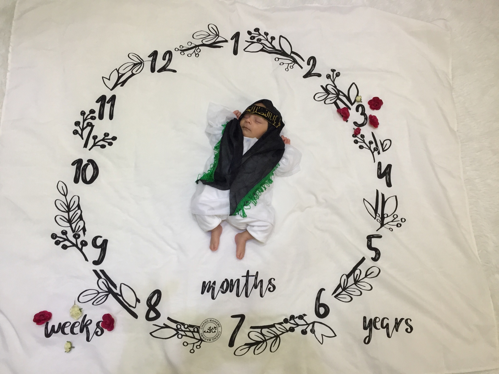 پارچه ماهگرد طرح حلقه تمشک علی بنکداری