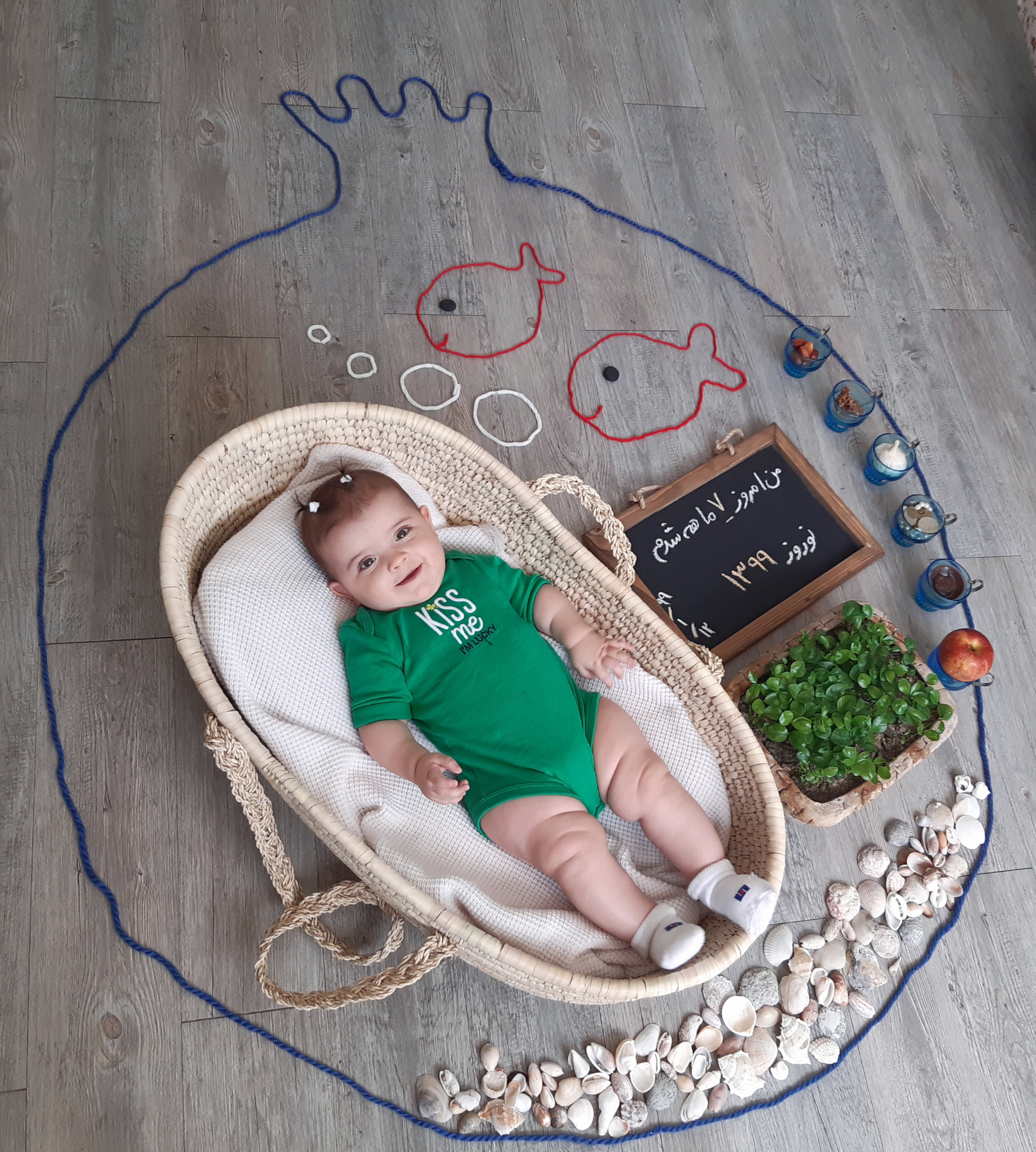 هفت ماهگی نوزاد افرا راجع