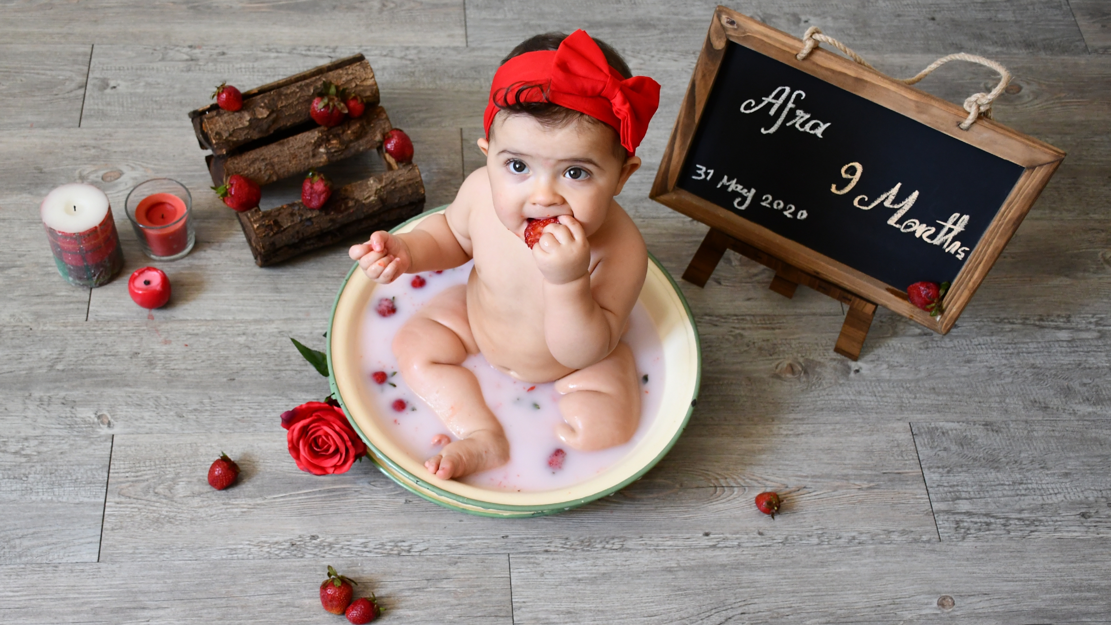 نه ماهگی نوزاد افرا راجع