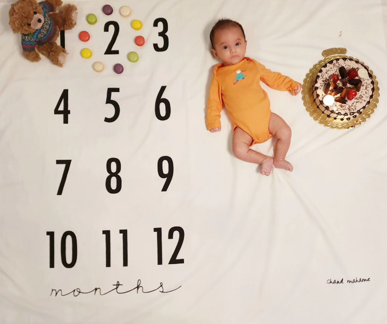 پارچه ماهگرد نوزاد طرح کلاسیک ایلیا تربتی