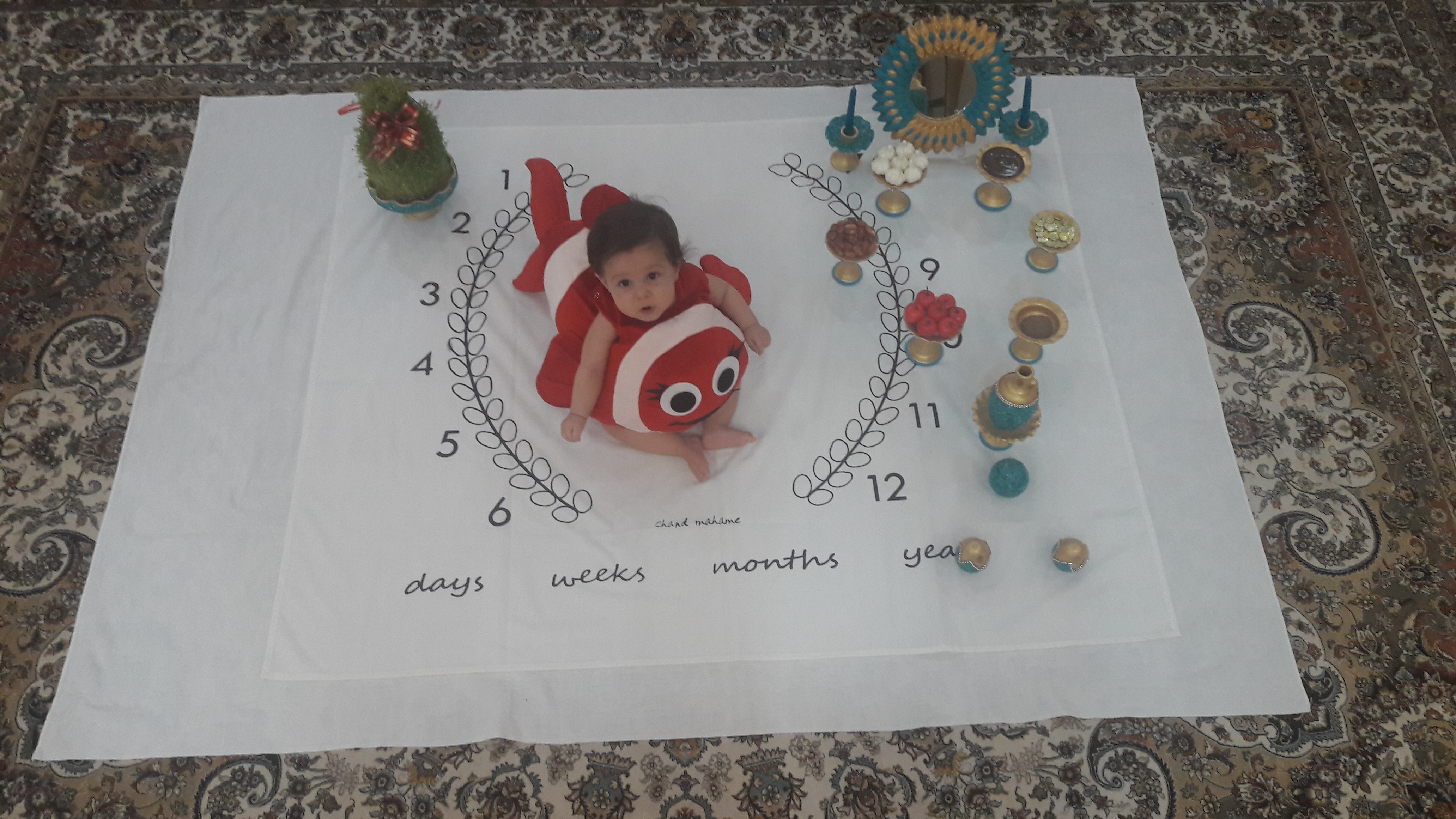 نه ماهگی نوزاد سلین آصفی زاده