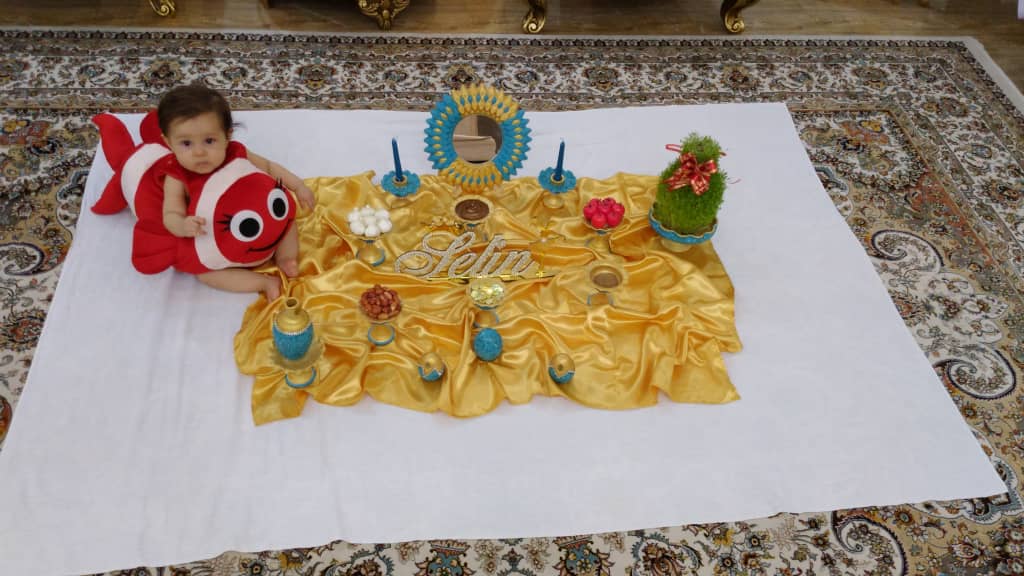 نه ماهگی نوزاد سلین آصفی زاده