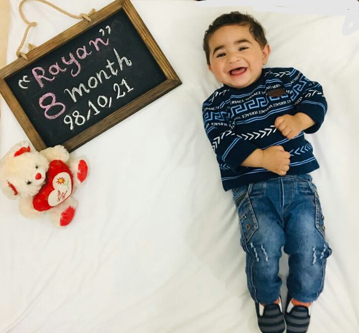 هشت ماهگی نوزاد رایان ایران خواه