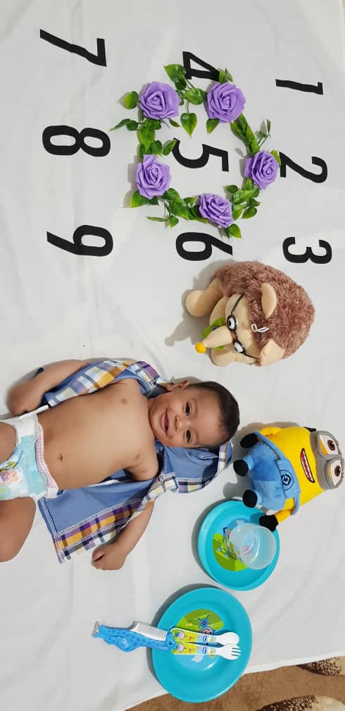 اولین نشستن نوزاد سپهر زینلی