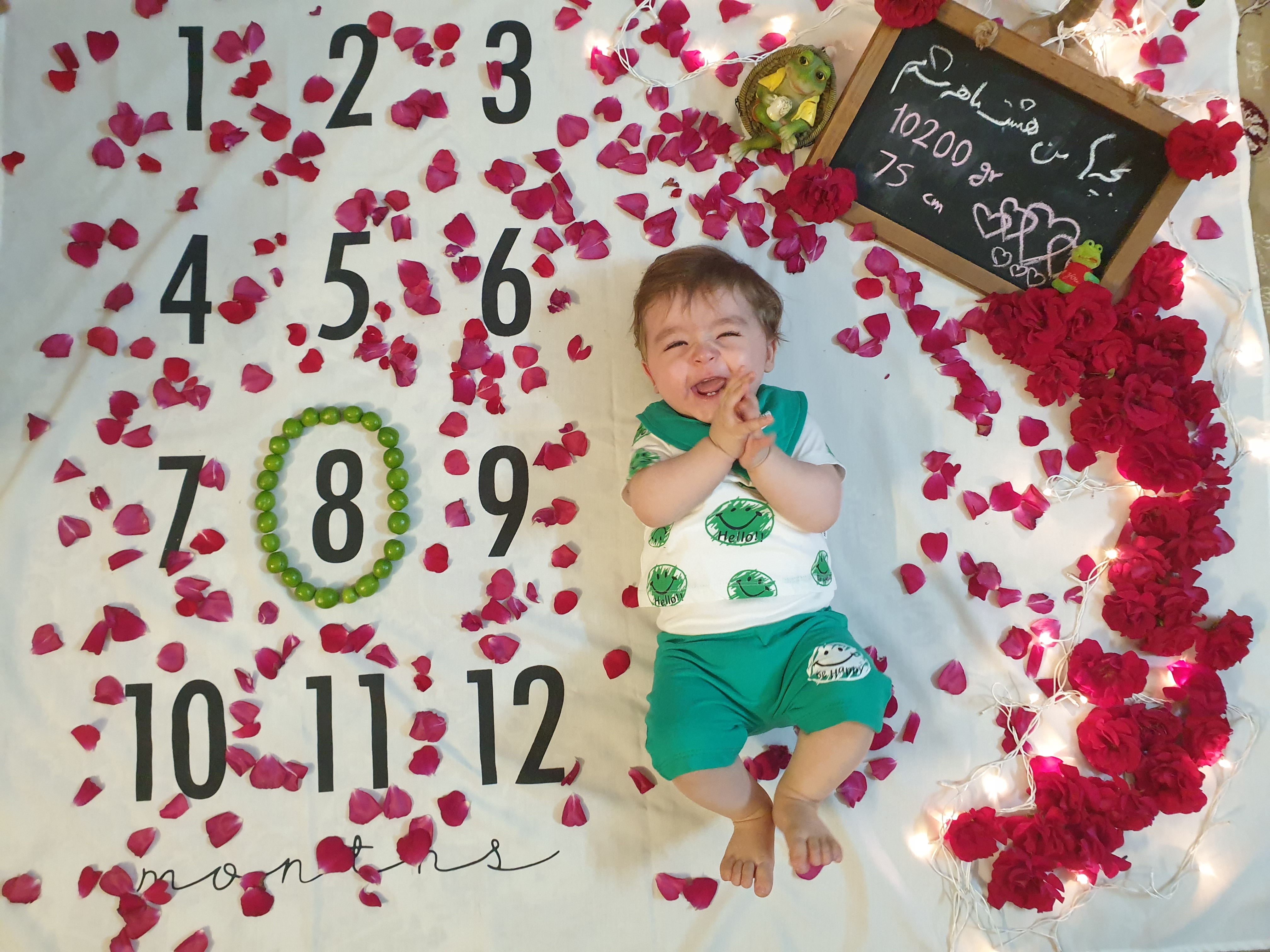 هشت ماهگی نوزاد هامين شعاعي