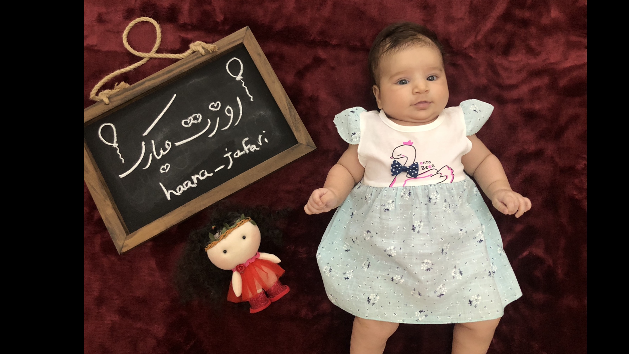 عکس نوزاد دختر هانا جعفری