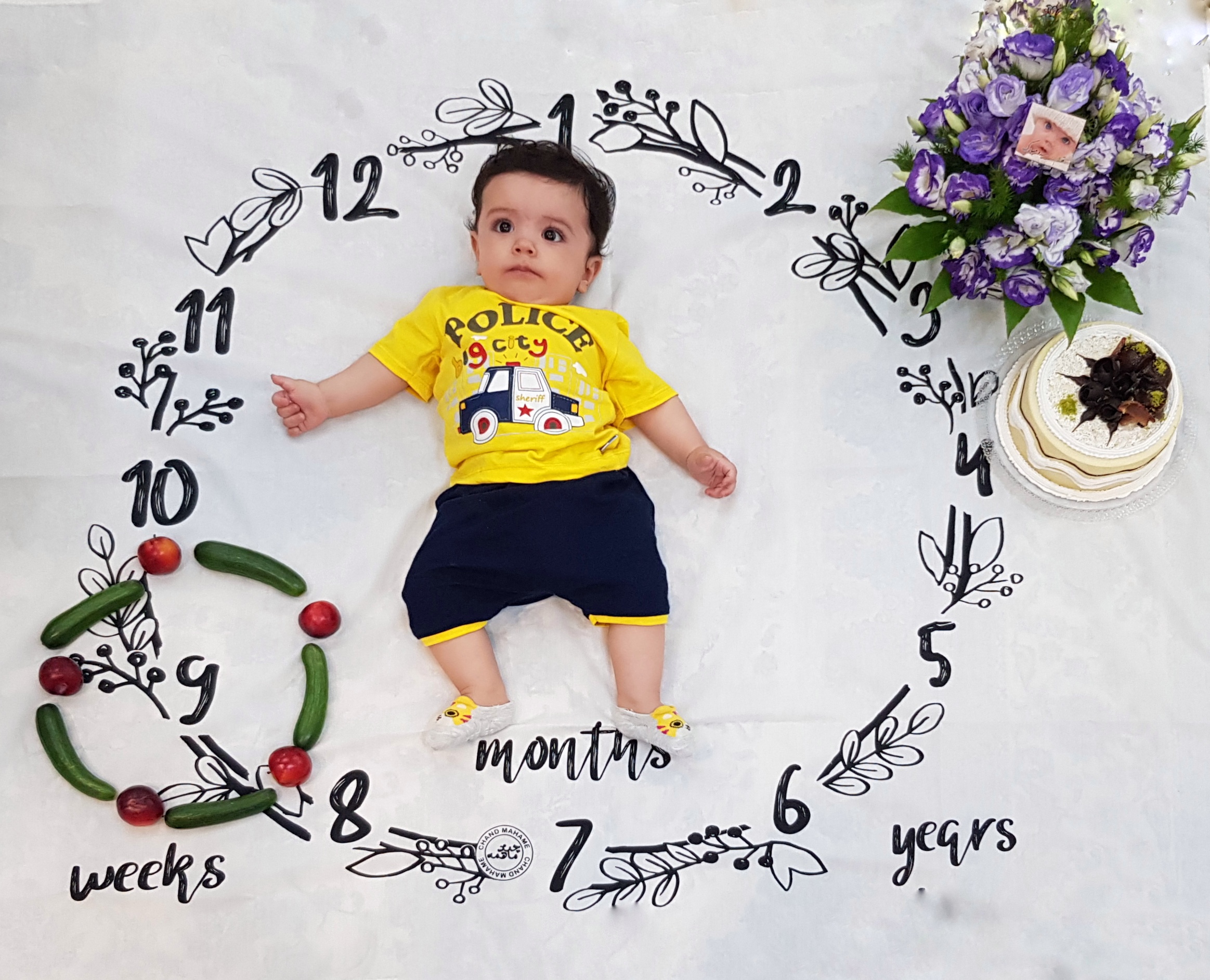 پارچه ماهگرد طرح حلقه تمشک پرهام پیروزرام