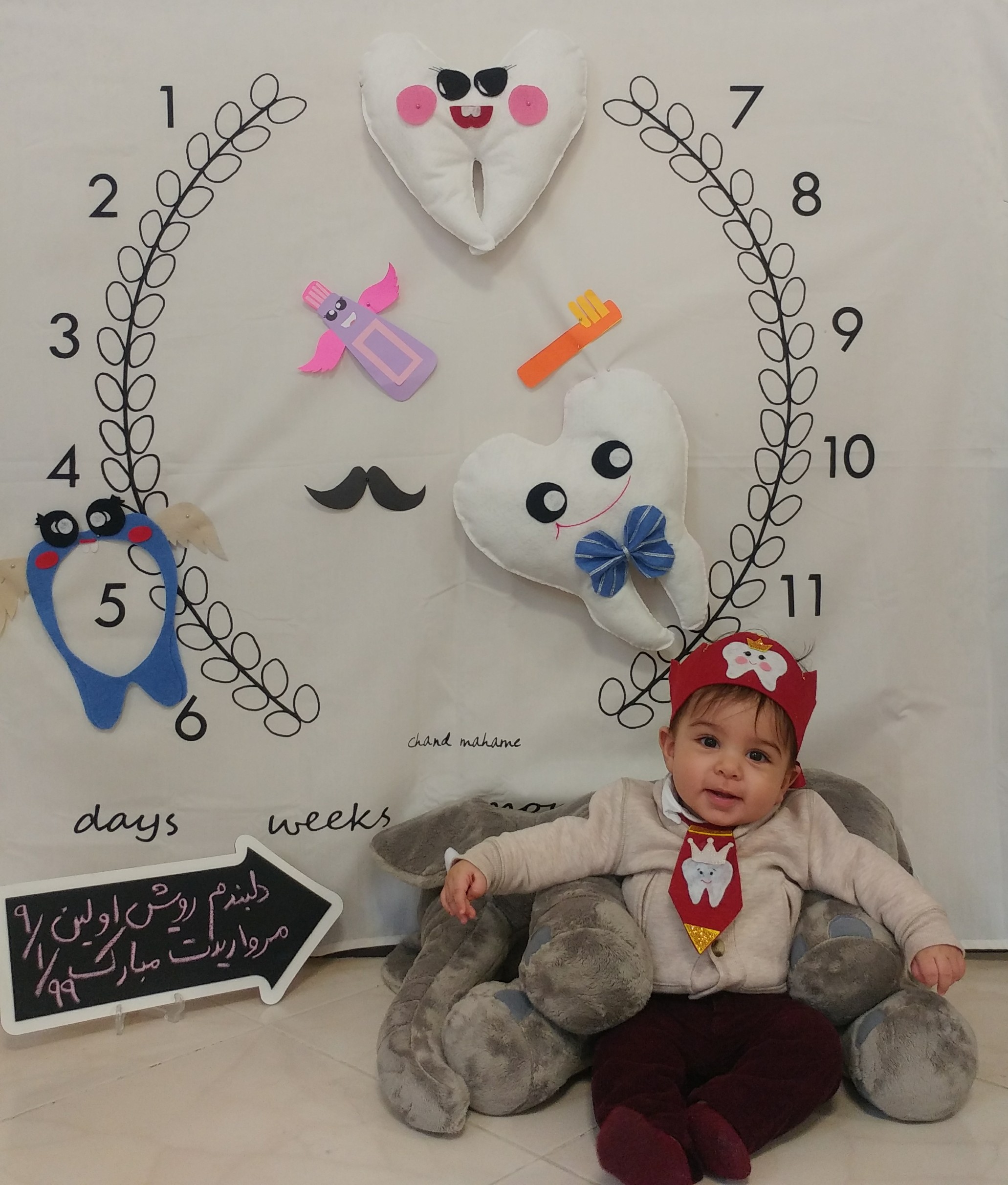 پنج ماهگی نوزاد محمد حسین شهرابی فراهانی