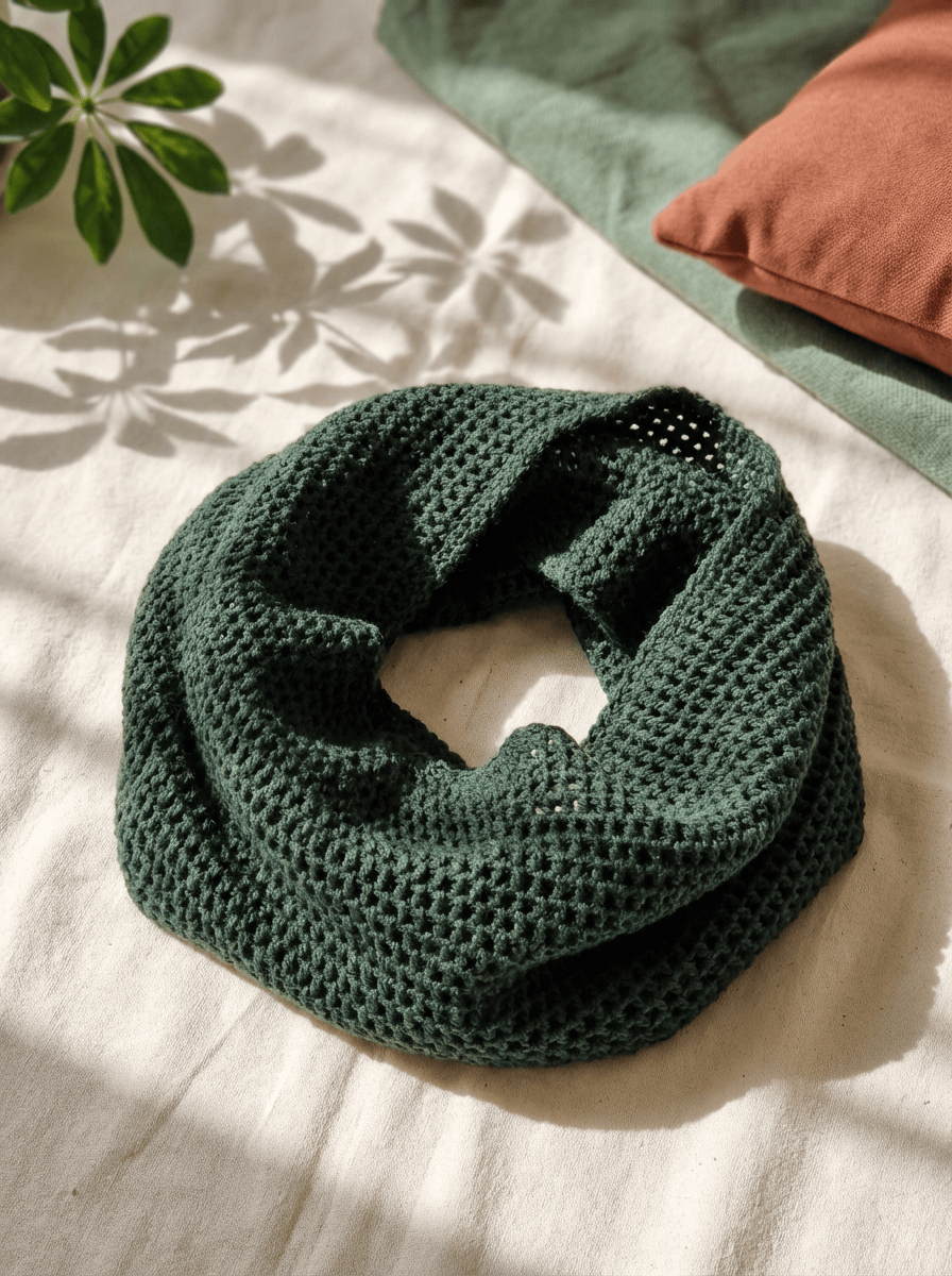 شال بافتنی رینگی زنانه | شال گردنی و شال سر حلقوی